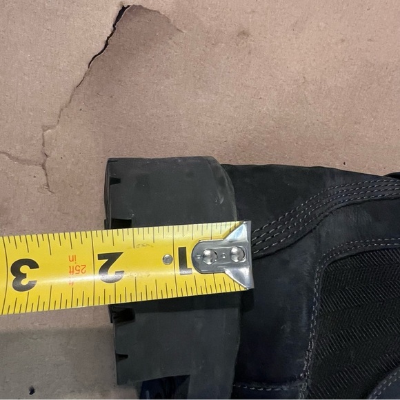 Timberland Courmayeur Valley Chelsea Boots Nubuck Leather Booties Black SizeUS 6 - Picture 11 of 12